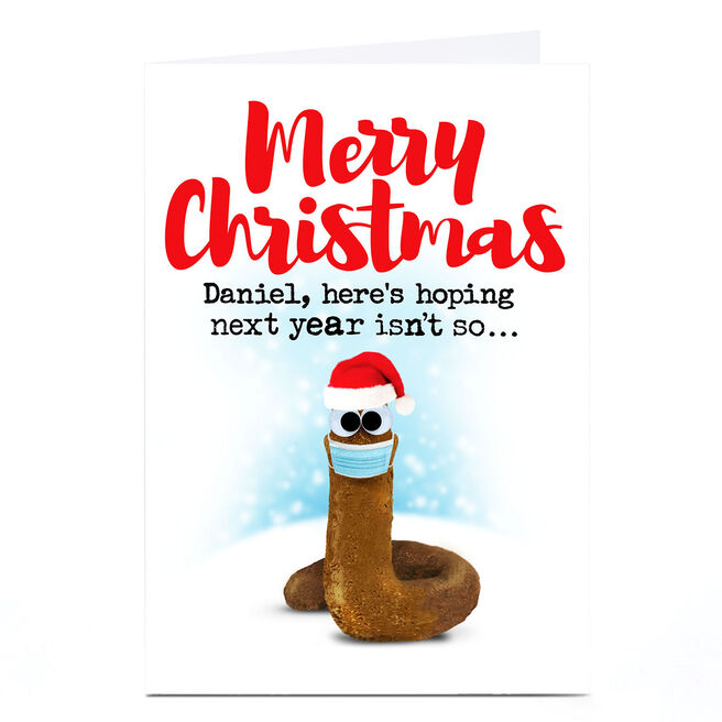 Personalised PG Quips Christmas Card - Here's Hoping Next Year...