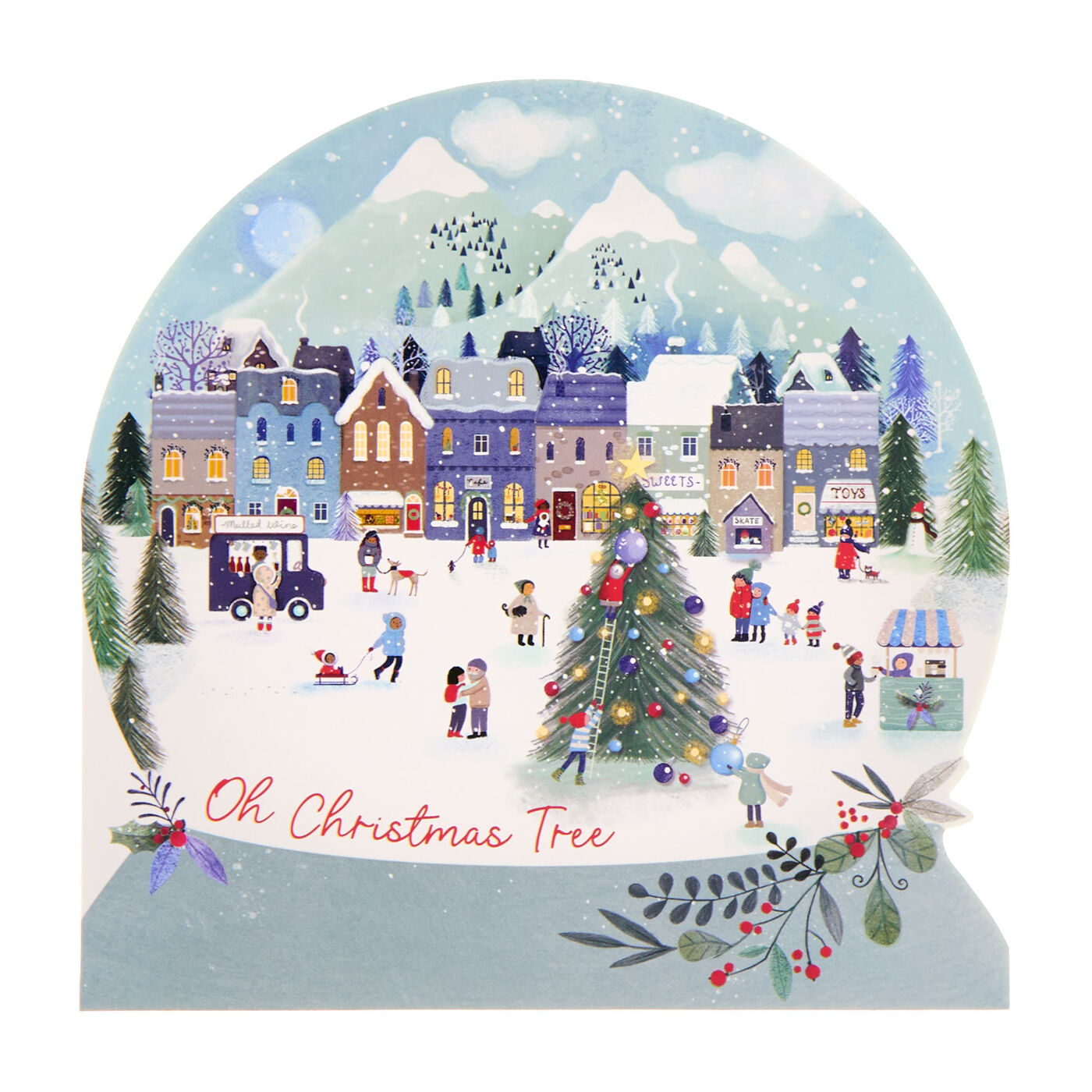 Buy 16 Cutout Snowglobes Charity Christmas Cards for GBP 1.99 | Card ...