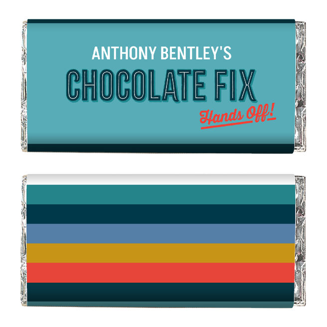 Personalised Chocolate Bar - Go Faster Stripes, Dad