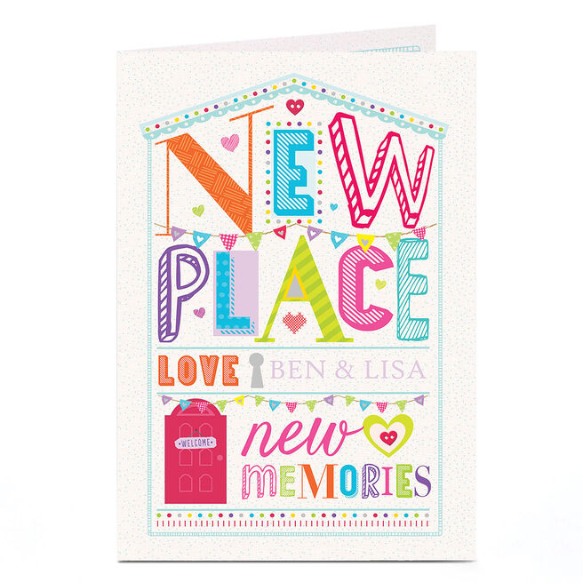 Personalised New Home Card - New Place, New Memories