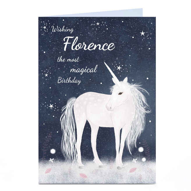 Personalised Birthday Card - Most Magical Unicorn