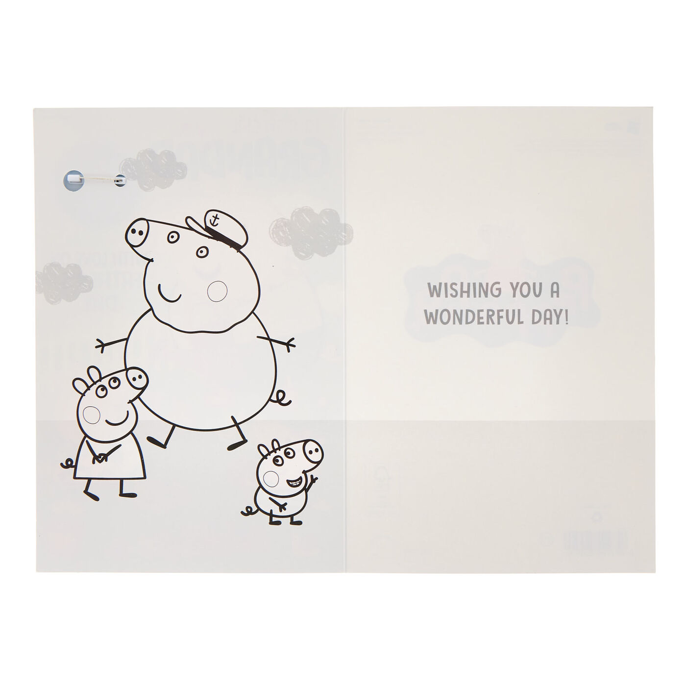 Buy Grandad Peppa Pig Father's Day Card with Badge for GBP 1.99 | Card ...