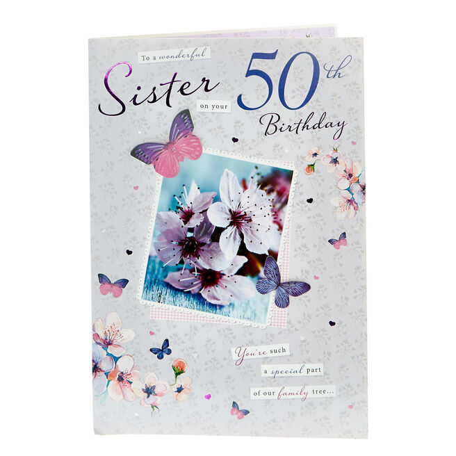 50th Birthday - Sister Butterflies