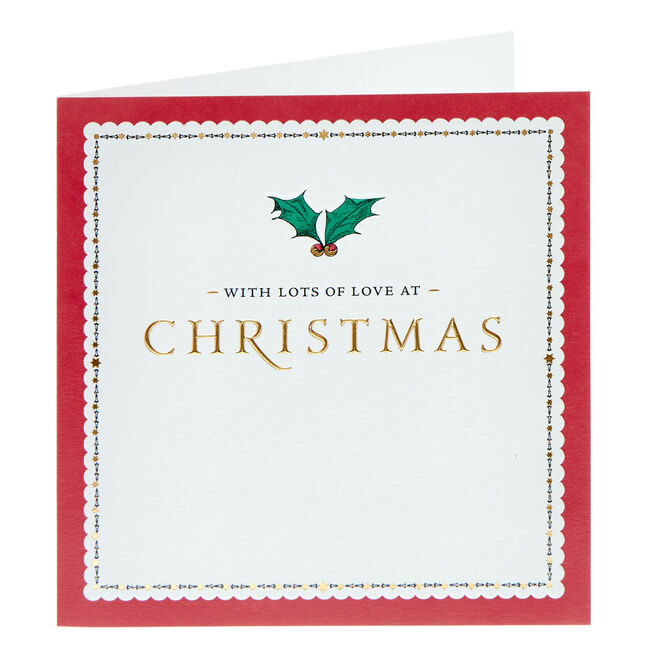 With Lots Of Love This Christmas Card