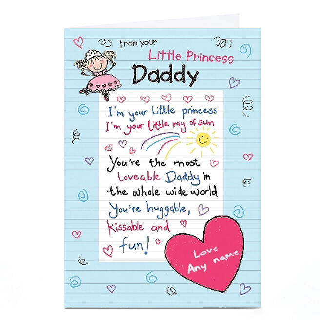 Personalised Card - Daddy's Princess