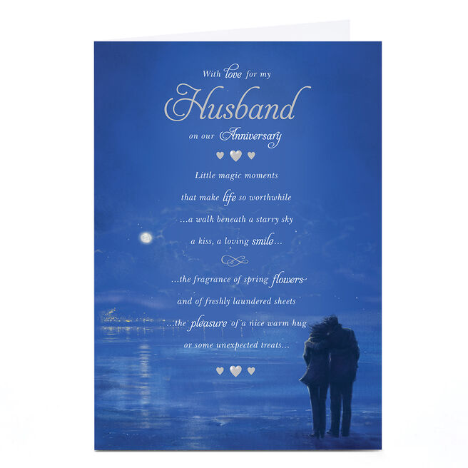 Anniversary Card - Little Magic Moments, Husband