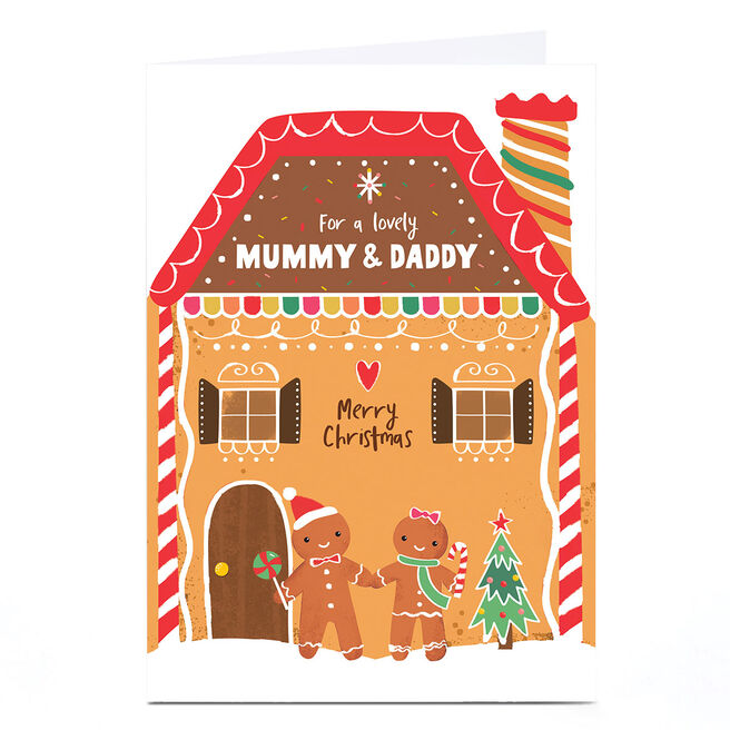 Personalised Christmas Card - For A Lovely Mummy & Daddy