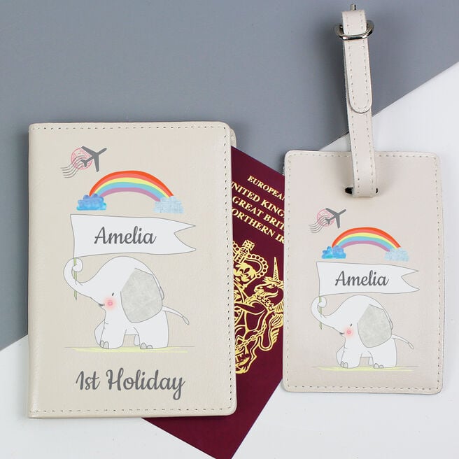 Personalised My 1st Passport Holder & Luggage Tag Set