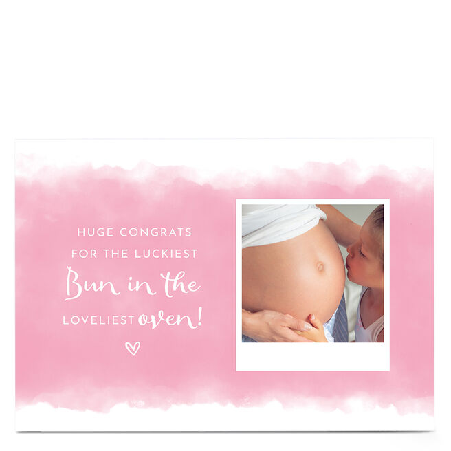 Personalised Congratulations Card - Bun In The Oven