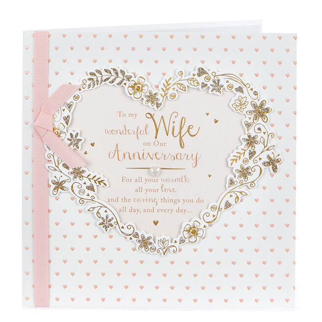Personalised Anniversary Cards For Wife | Card Factory