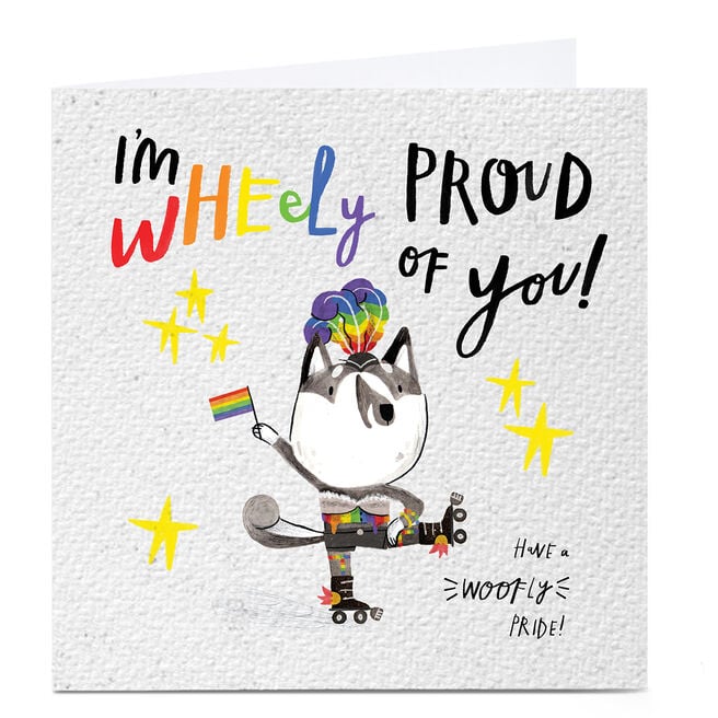 Personalised Jordan Wray Pride Card - Wheely Proud of You