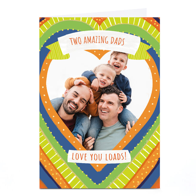 Personalised Father's Day Card -Two Amazing Dads