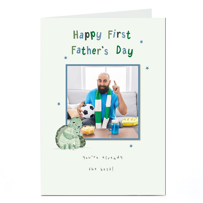 Photo Father's Day Card - Happy First Father's Day Tortoise