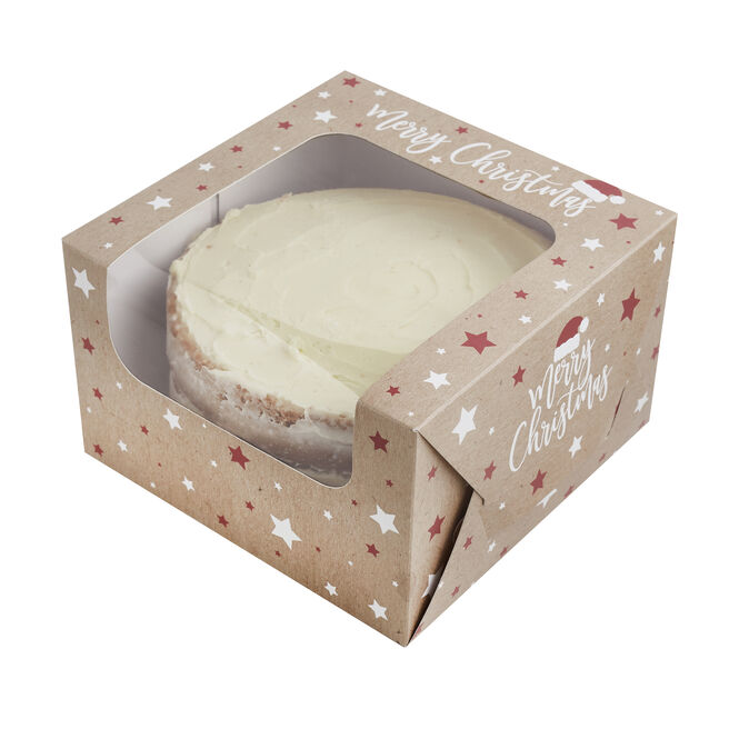7-Inch Christmas Cake Box - Pack of 10