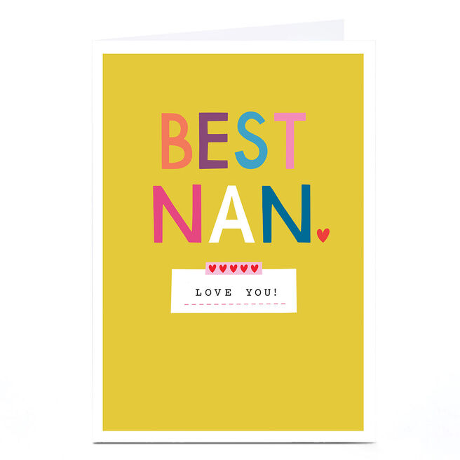 Personalised Lemon and Sugar Mother's Day Card - Best Nan