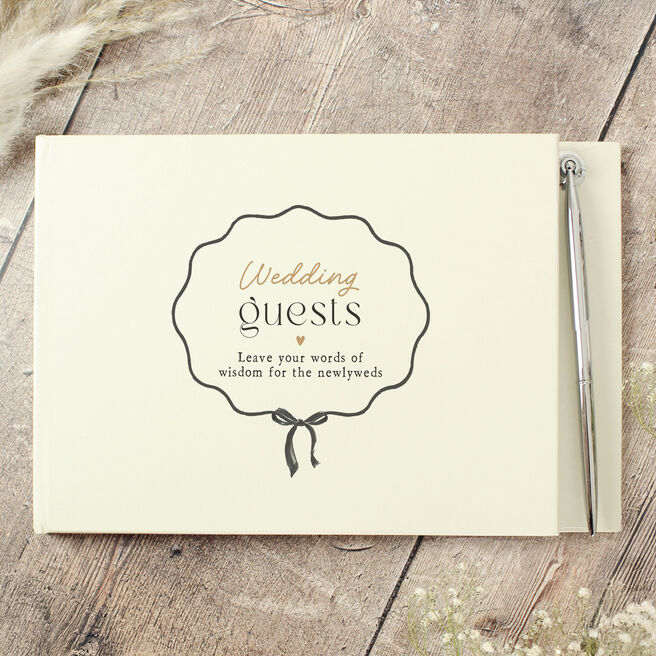 Personalised Wedding Guest Book & Pen