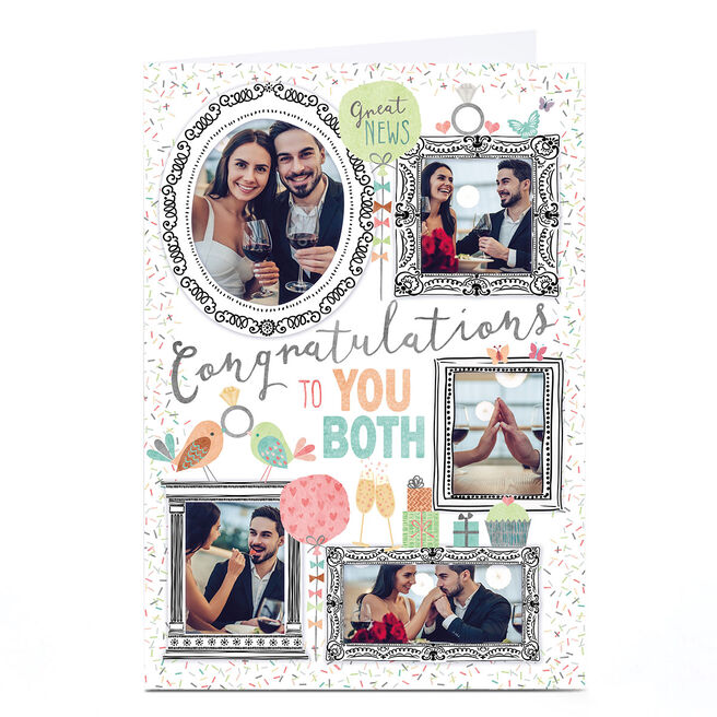 Personalised Nik Golesworthy Photo Engagement Card - Congratulations