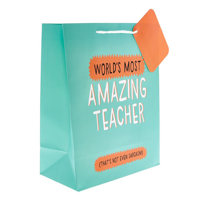 Large Portrait Gift Bag - Most Amazing Teacher
