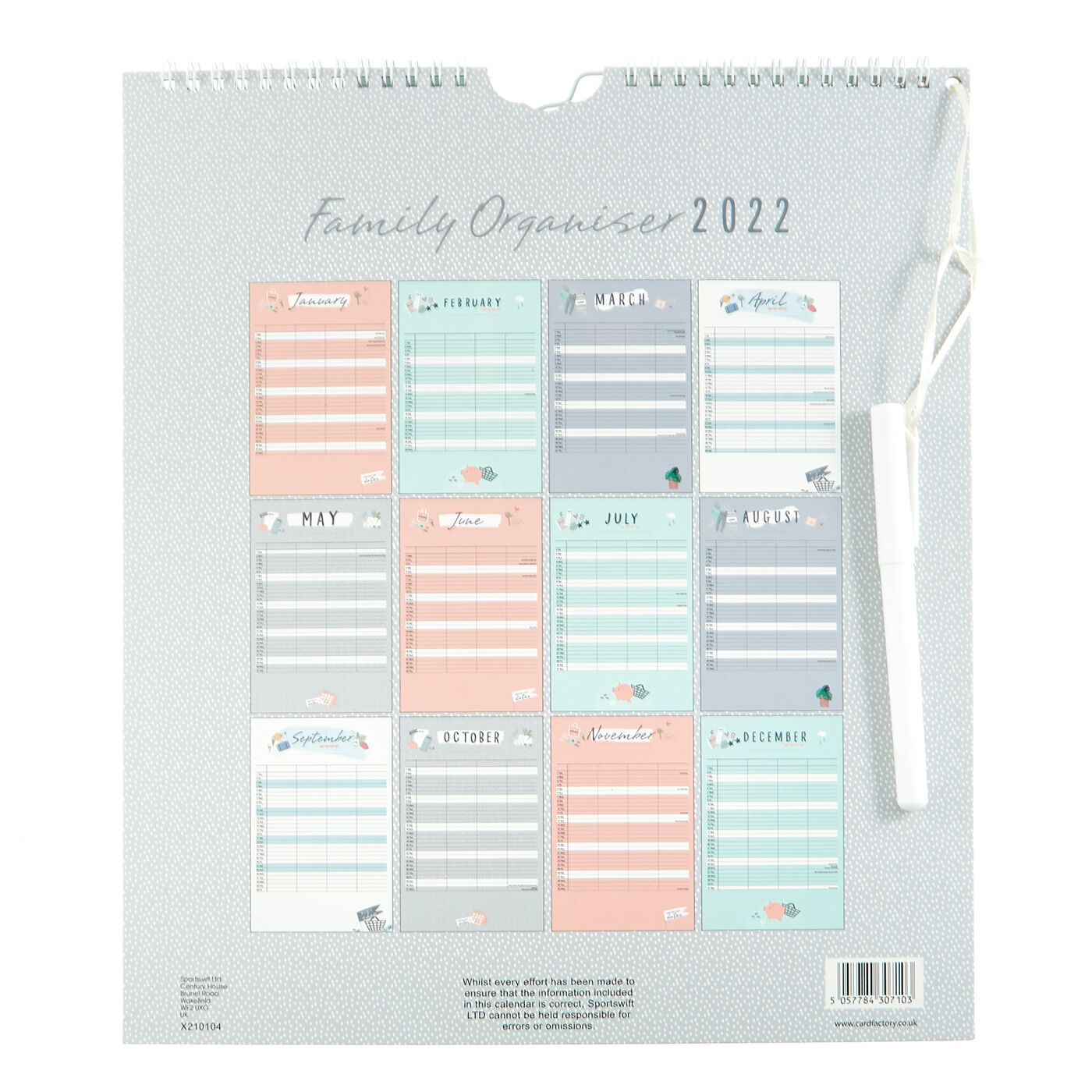 Buy Sort your Life Out Family Organiser 2022 for GBP 2.00 Card Factory UK