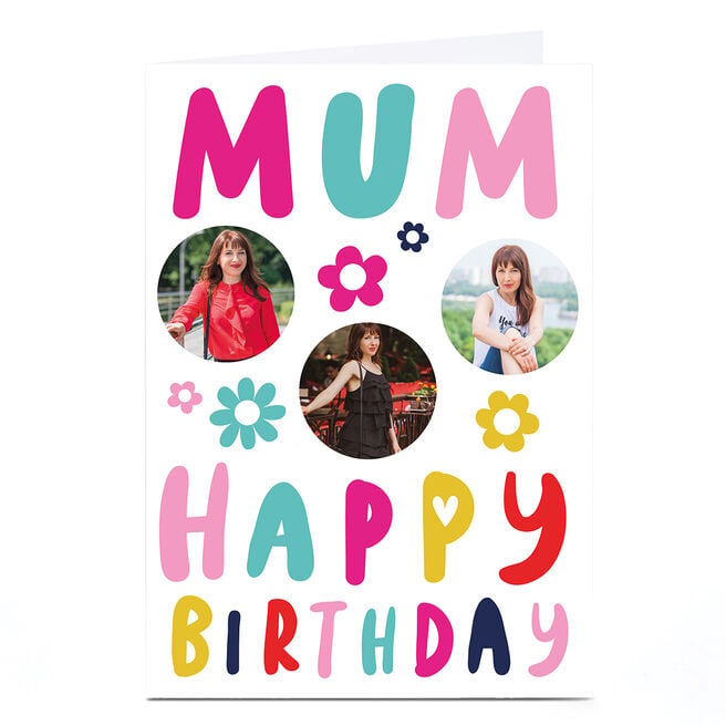 Photo Hello Munki Birthday Card - Mum