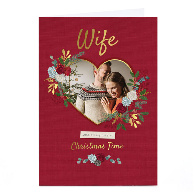 Photo Kerry Spurling Christmas Card - Wife Heart 