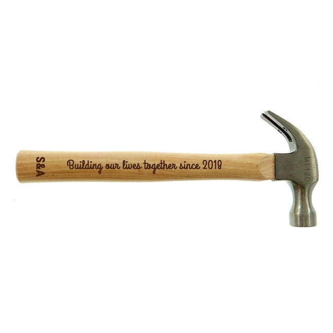 Personalised Engraved Wooden Hammer