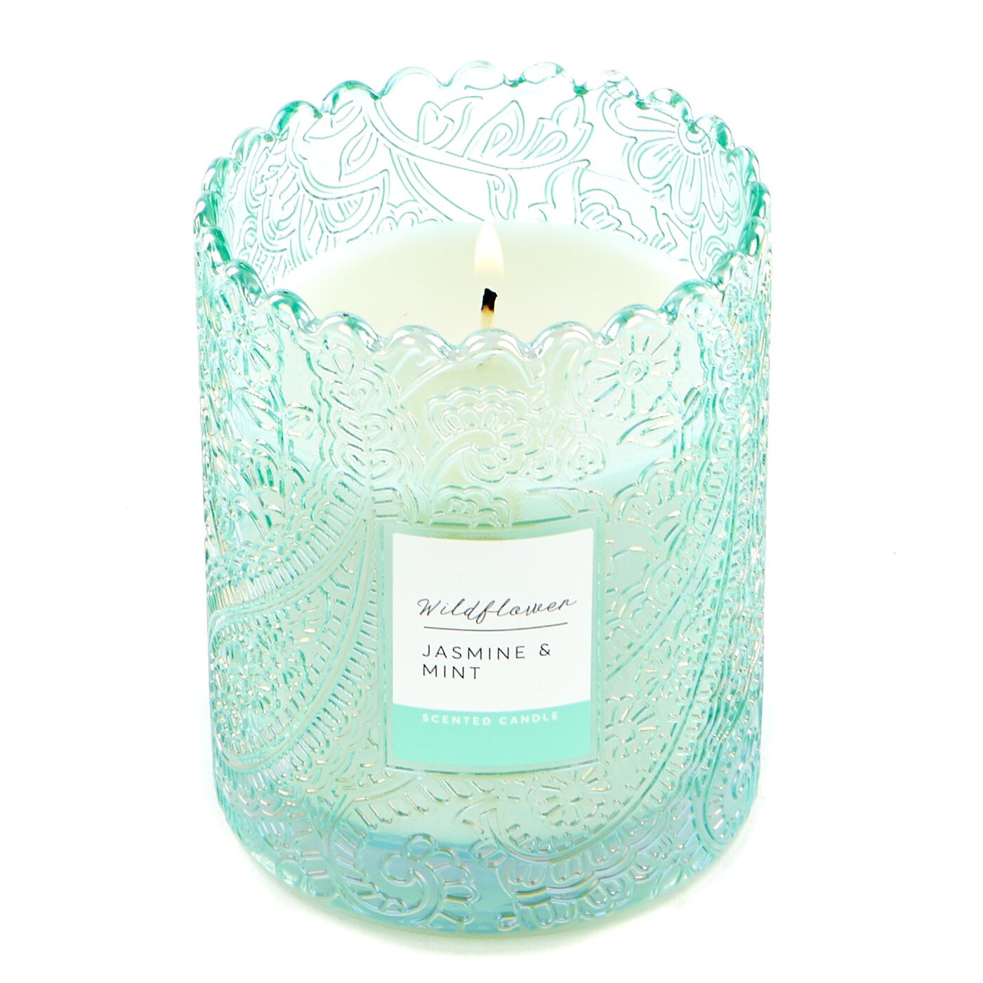 Buy Wildflower Jasmine & Mint Scented Candle for GBP 2.99 Card Factory UK