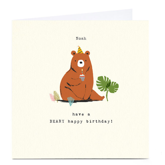 Personalised Andrew Thornton Birthday Card - Beary Happy