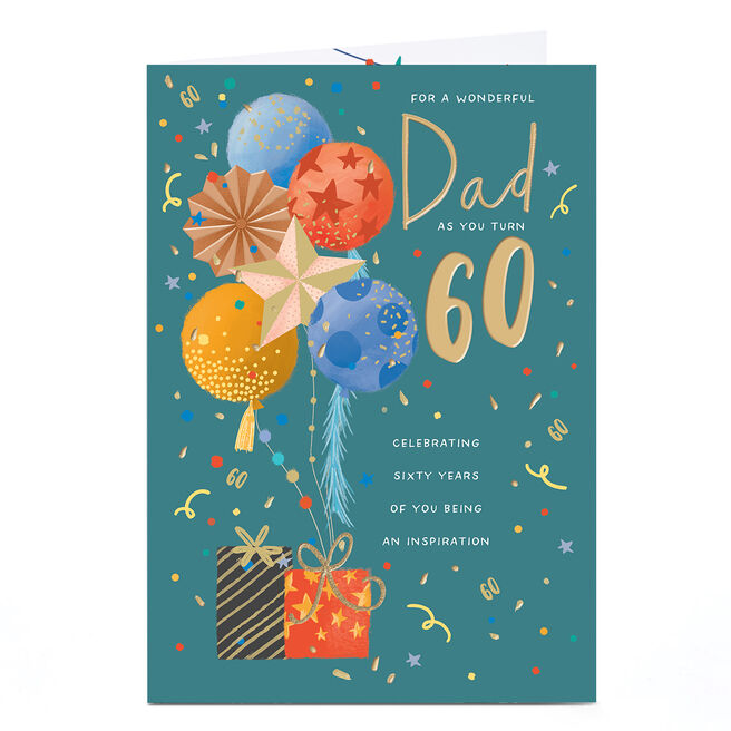 60th Birthday Card - Inspiring Role Model, Dad