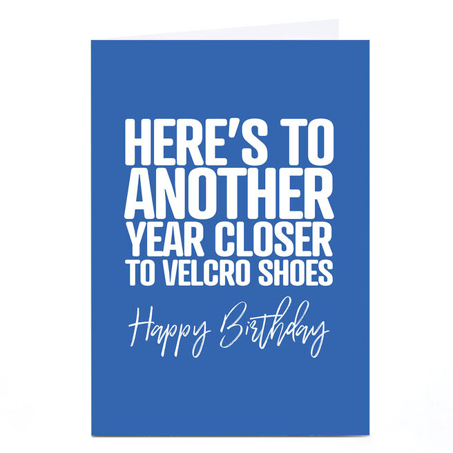 Personalised Punk Birthday Card - Velcro Shoes 