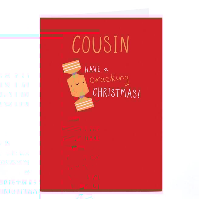 Christmas Card - Cousin Have A Cracking Christmas