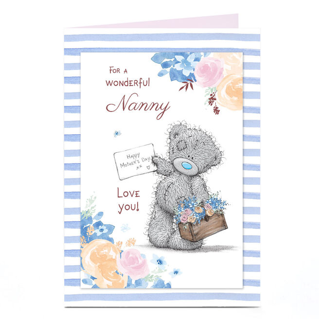 Personalised Tatty Teddy Mother's Day Card - Happy Mother's Day Note, Nanny