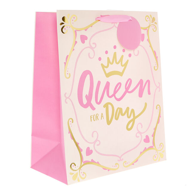 Large Portrait Queen For A Day Gift Bag