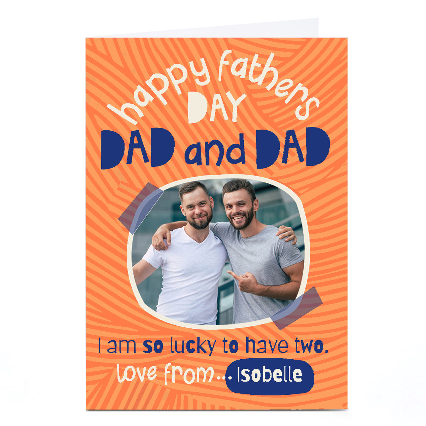 Buy Photo Bev Hopwood Father's Day Card - So Lucky to Have Two Dads for ...