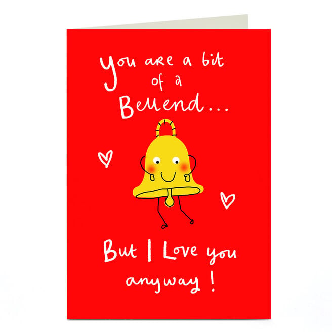 Personalised Lindsay Loves To Draw Valentine's Day Card - Bellend