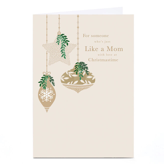 Christmas Card - For Someone Who's Just Like A Mom