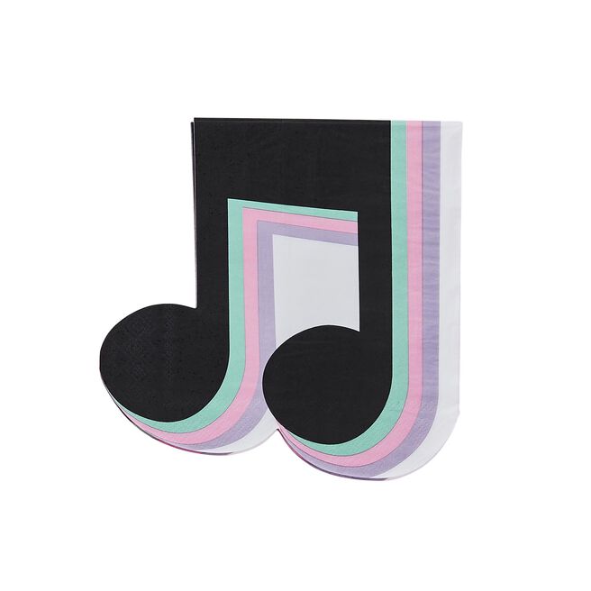 Musical Note Paper Napkins - Pack of 16