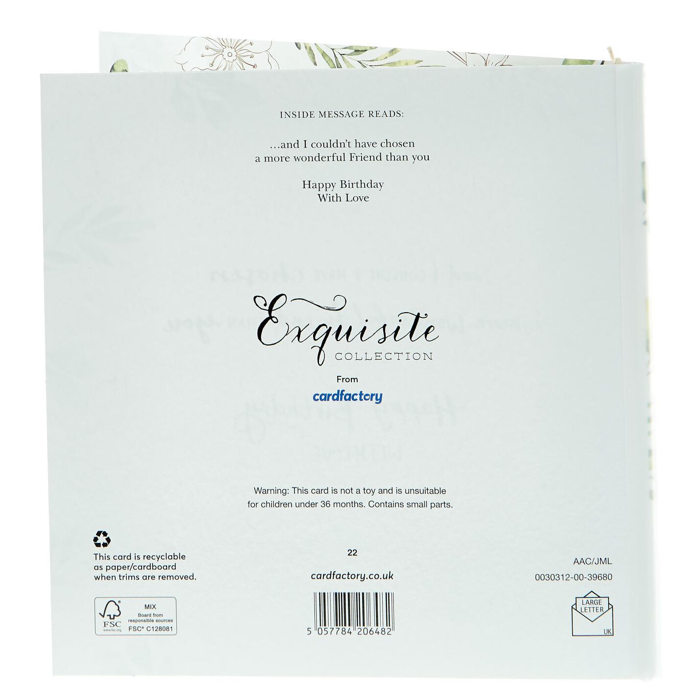 Buy Exquisite Collection Birthday Card Friends Are Family You Choose