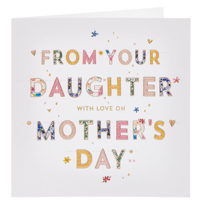From Your Daughter With Love Mother's Day Card