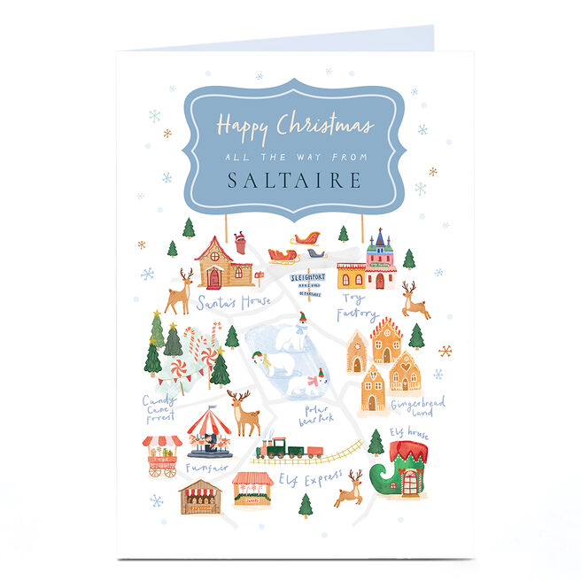Personalised Christmas Card - All the Way From...
