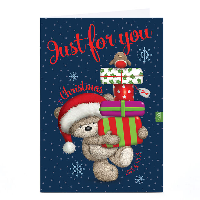 Personalised Christmas Card - HUGS - Just for You
