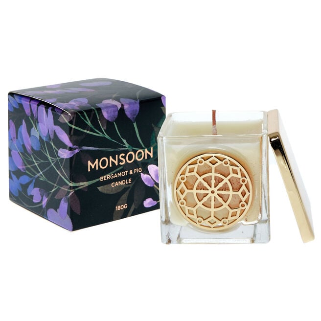 Monsoon Bergamot And Fig Scented Candle 180g