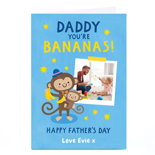 Photo Lemon & Sugar Father's Day Card - You're Bananas, Daddy