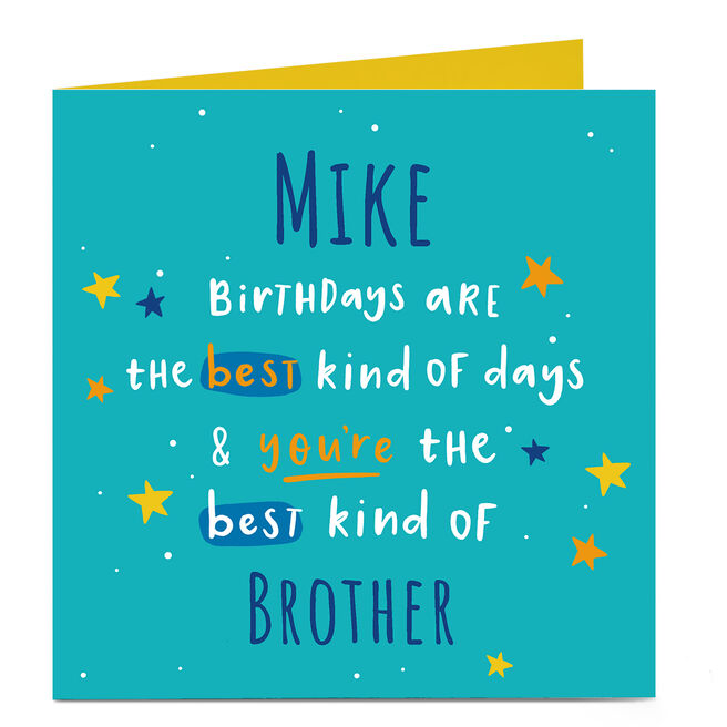 Personalised Charity Birthday Card - The Best Kind