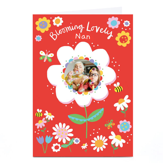 Personalised Lindsay Kirby Mother's Day Card - Blooming Lovely Nan