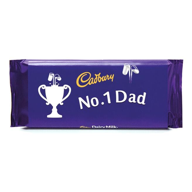 110g Cadbury Dairy Milk Chocolate Bar - No. 1 Dad