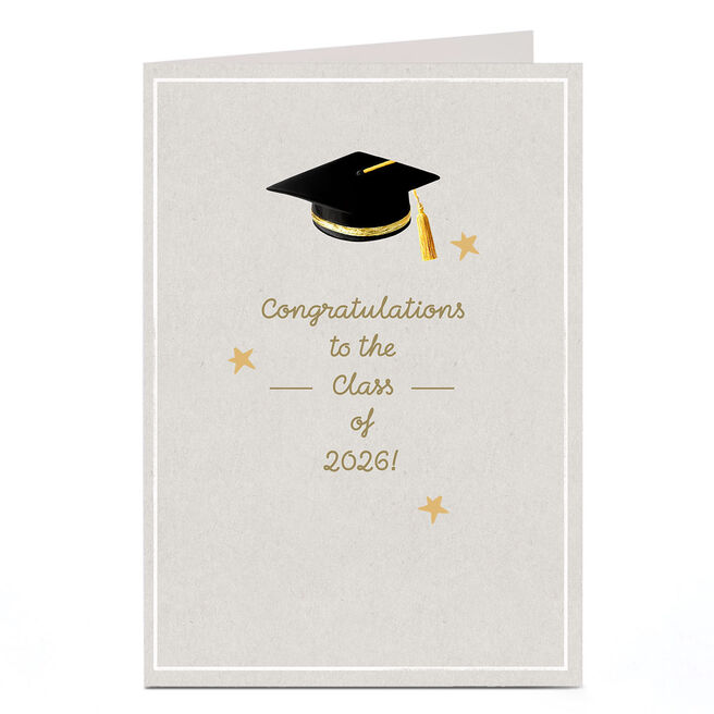 Personalised Congratulations Card - Class of 2026