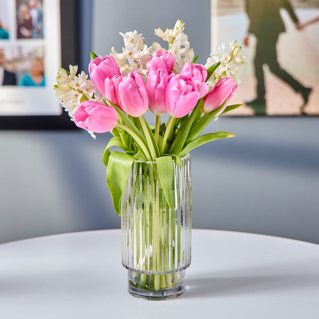 Blossoming Gifts Hyacinths & Tulips Flower Bouquet - Free Delivery!