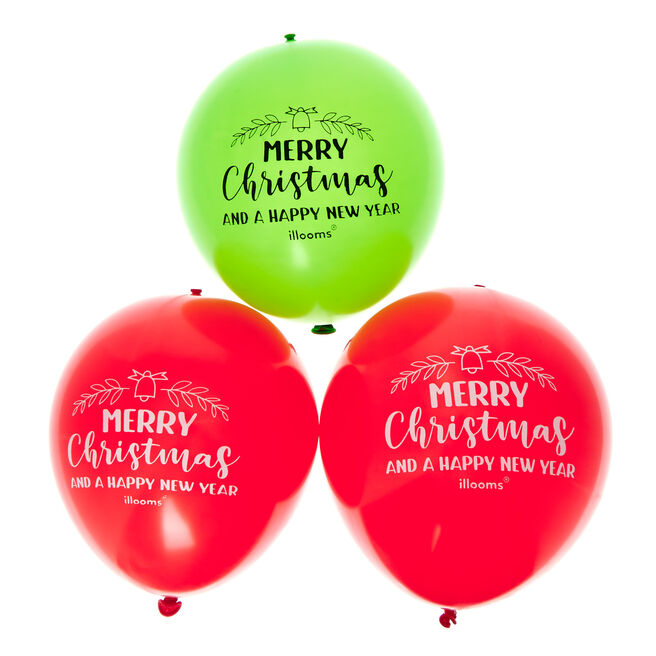 Illooms LED Christmas Balloons - Pack of 5