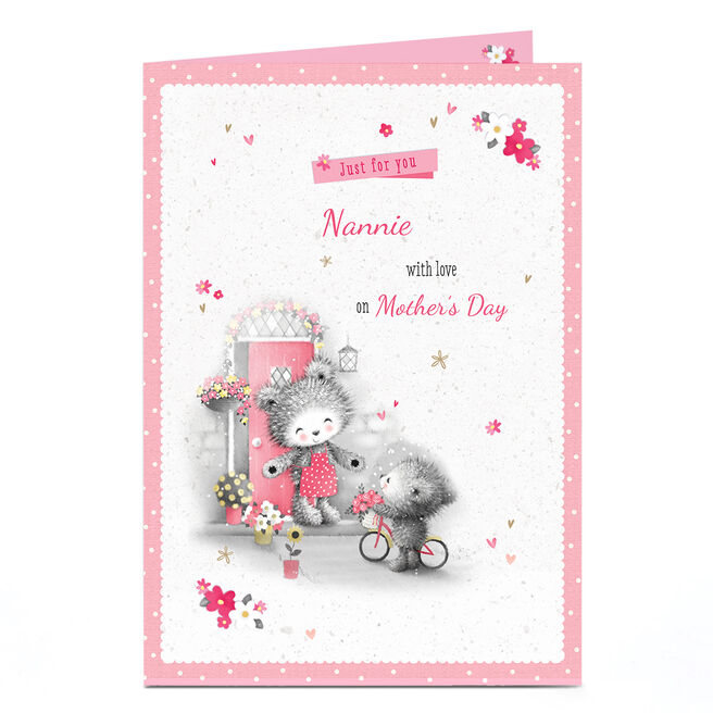 Personalised Mother's Day Card - Just For You with love, Nanny